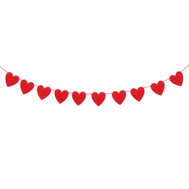 Banderas rojas de amor corazón colgante decoración románticas pancartas suministros de fiesta