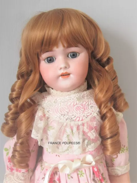 Perruque BLONDE boucles cheveux pour poupée Antique et moderne-Tête 32/34cm(13")