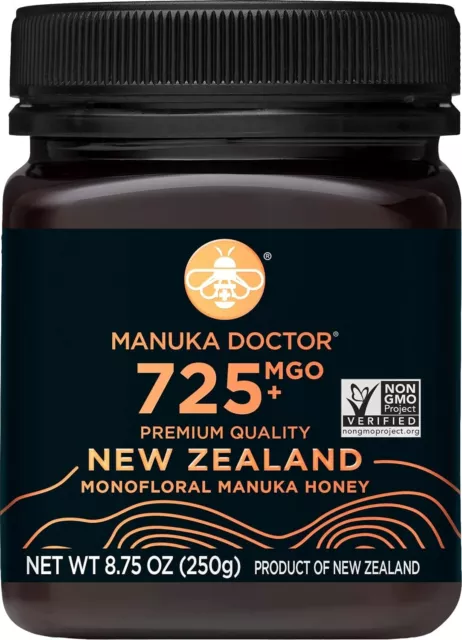 Manuka Doctor MGO 725+ Monofloral RAW 100% Pure New Zealand Manuka Honey 8.75oz