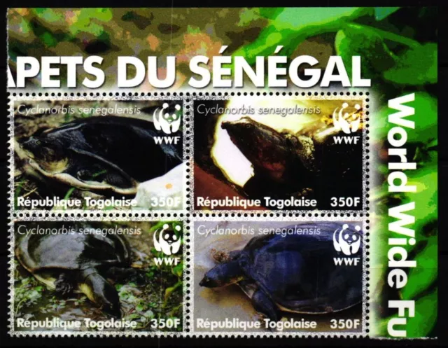 Togo 3337-3340 postfrisch als 4er Block, Schildkröten #JV389