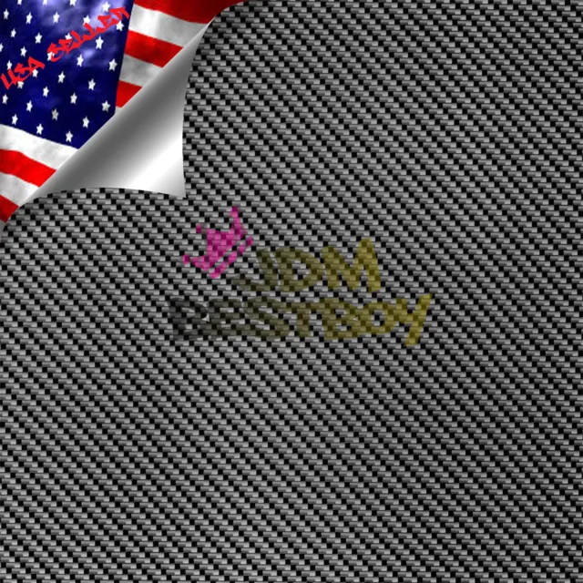 19"x38" Hydrographic Film Hydro Dipping Dip Water Transfer Black Carbon Fiber #6