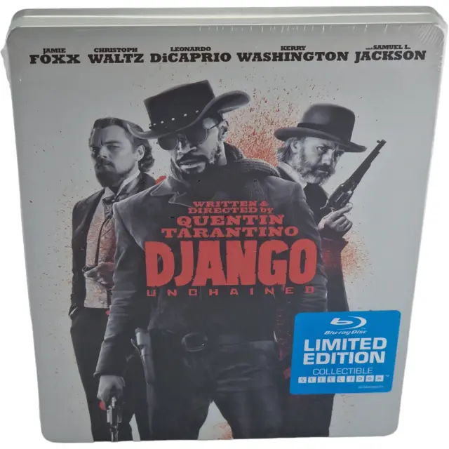 Django Unchained : Quentin Tarantino Blu-ray SteelBook  Jamie Foxx 2014 Zone A