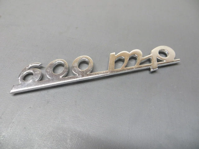 Distintivo Script Originale Italiano N.O.S Italiano Piaggio Vespa APE MP 600