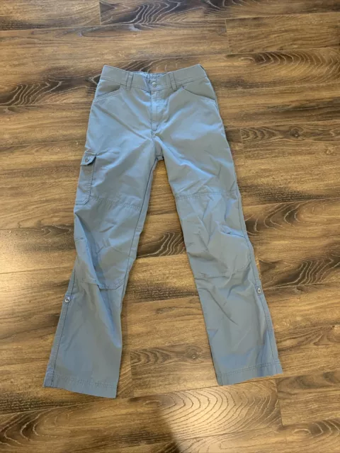 Patagonia Boys Durable Hike Pants Hiking Roll Up Pants Plume Grey XL