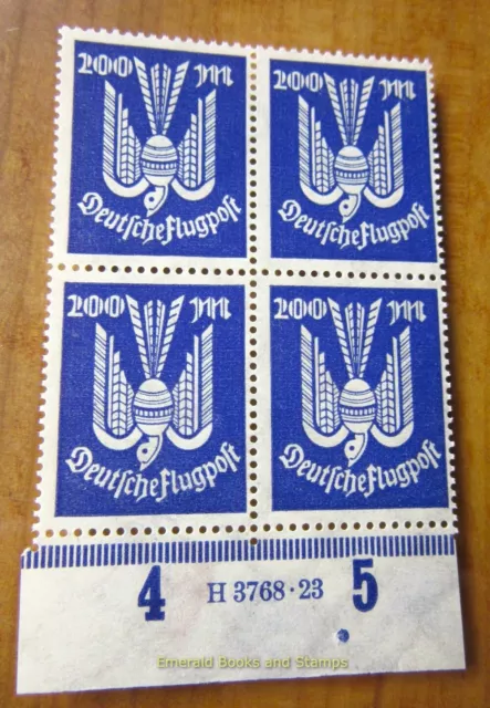 EBS Germany 1923 Airmail Flugpost Wood Dove (III) Michel 267 HAN H 3768.23 MNH**