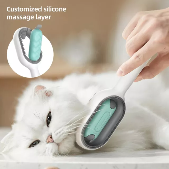 Double Sided Pet Cleaning Hair Removal Comb Long Hair Cat Dog Grooming Brush 3