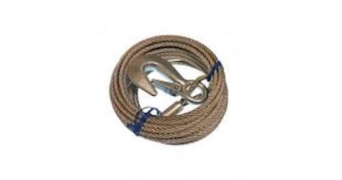 Cable Treuil Acier Avec Mousqueton D=5Mm Lg=10M