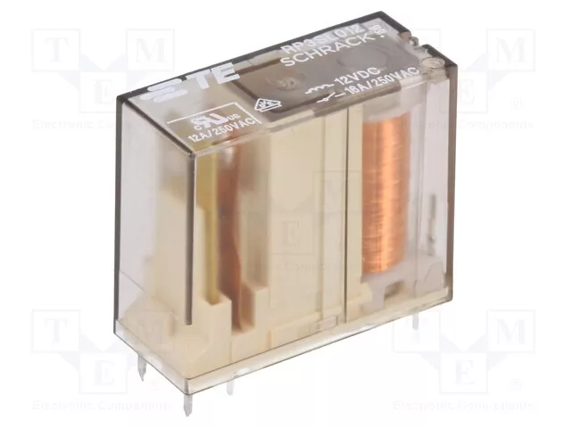 Relais: elektromagnetisch  USpule : 12VDC  16A/250VAC 0-1393230-9 Elektromagnet