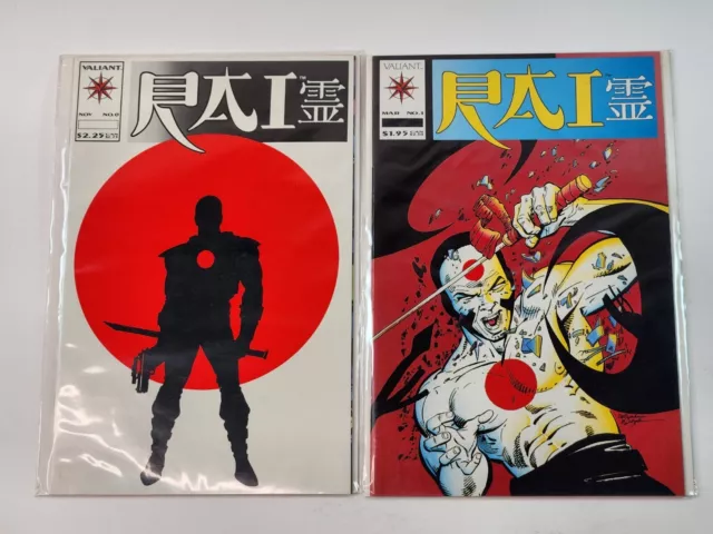 Rai 0 Glossy and Issue 1 Valiant Comics 1st App Bloodshot Issue 1 Low Print Run
