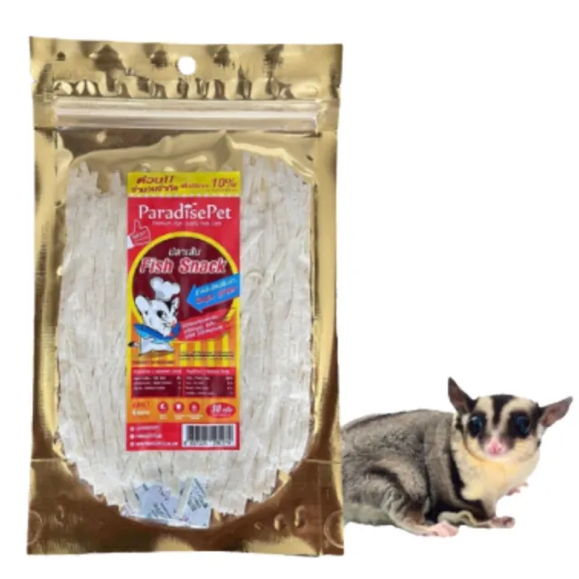 Snack de pescado proteína hámster planeador de azúcar roedor animal cuidado de dientes mascota 30 g