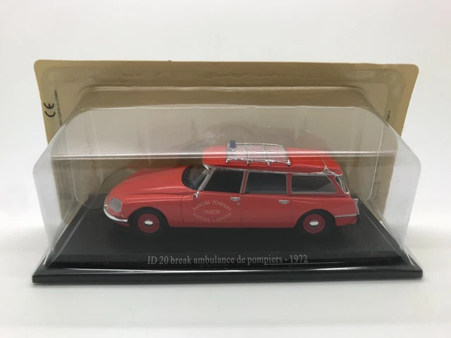 1:43 ATLAS NOREV UH ID 20 break ambulance de pompiers 1972 Maison-Laffitte