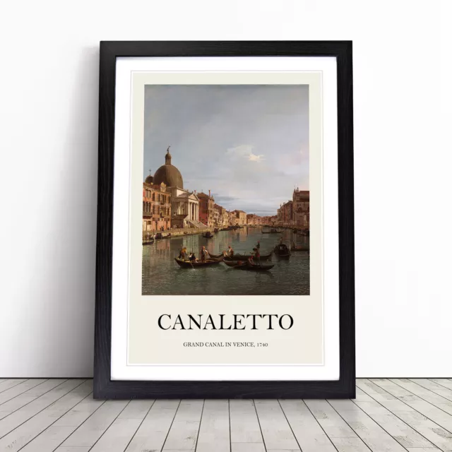 The Grand Canal In Venice By Giovanni Canaletto Wall Art Print Framed Picture