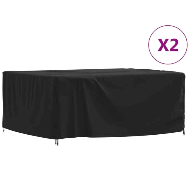 Housses de salon de jardin 2 pcs 350x260x90cm 420D tissu oxford vidaXL