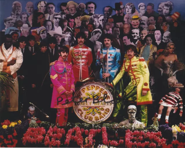 Sir Peter Blake Signed 8x10 Photo - The Beatles Sgt Pepper's Lonely Hearts Club