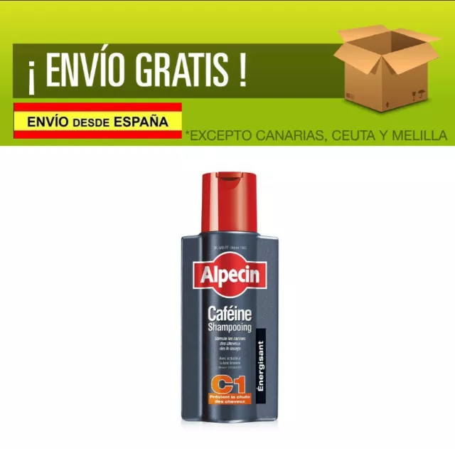 Alpecin Champú Cafeína C1, Champú anticaída - 1 x 250 ml