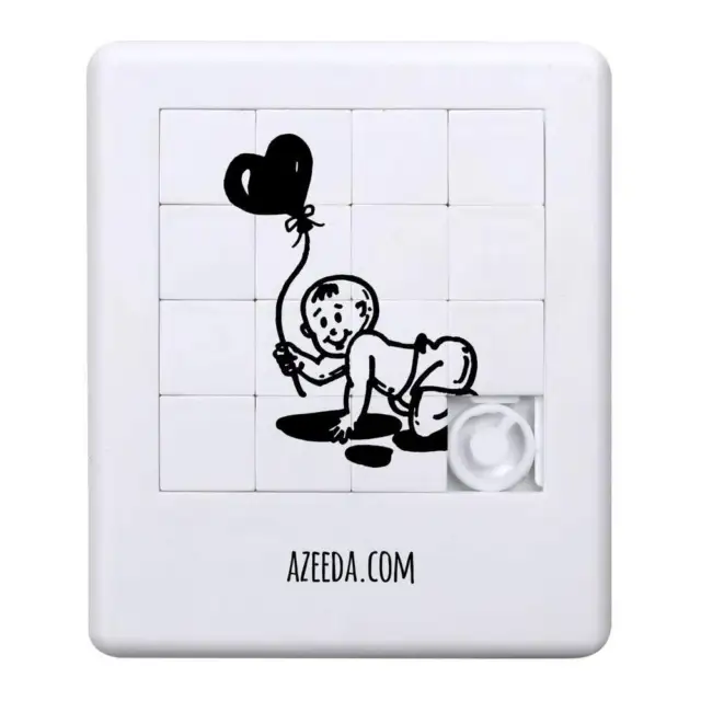 'Baby Holding Heart Balloon' Sliding Puzzle (PZ00021659)