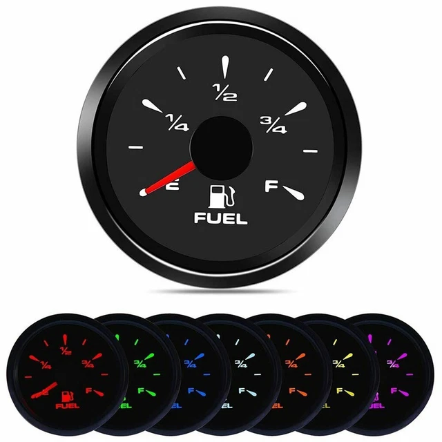 Misuratore livello carburante 2\"" 12V con cablaggio 7 colori accessori auto