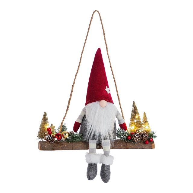 Decorazione sospesa LED gufo Wutz immagine del mondo decorazione finestra luce LED 40 cm merce di seconda scelta
