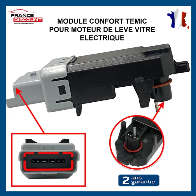 2 Modules Confort Temic Pour Lève-vitre électrique - Compatible Renault Mégane 2, Scénic, Etc.