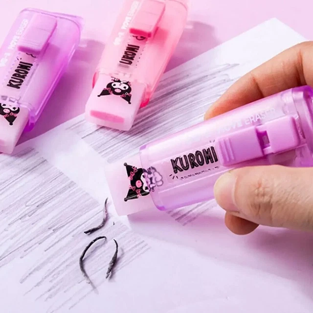 Gomme Da Cancellare Push Pull Kawaii - Set 7 Colorati Con Ricariche - Foto 11