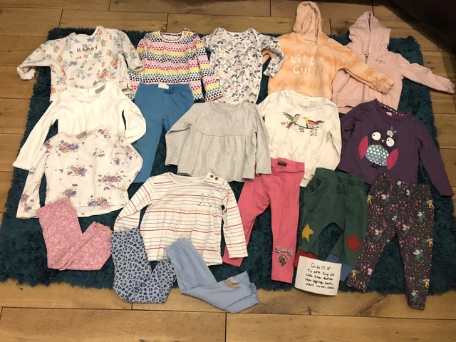 Pacchetto vestiti asilo nido ragazze età 12-18 mesi TU Next Kite frutta top leggings