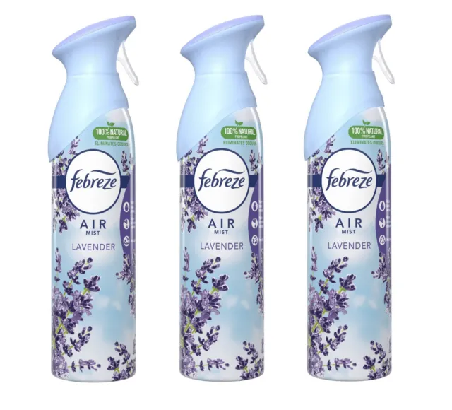 Febreze ZERO% Orchid Air Mist & Textile, Eliminates Bad Odors, 300 ml -  Pack of 3