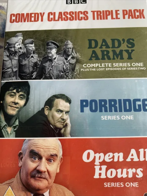 Comedy Classics Dad's Army Porridge Open All Hours DVD Box - New - RefNDVD3