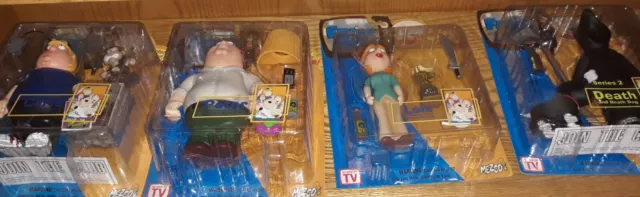 family guy original figure's. 80 each or 500 for the lot.buyer pays shipping.