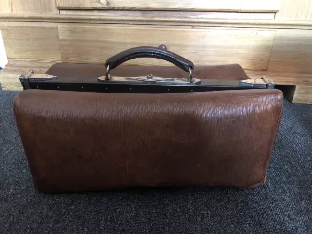 Arzttasche, Arztkoffer, Hebammentasche, Doktorkoffer, Leder, antik