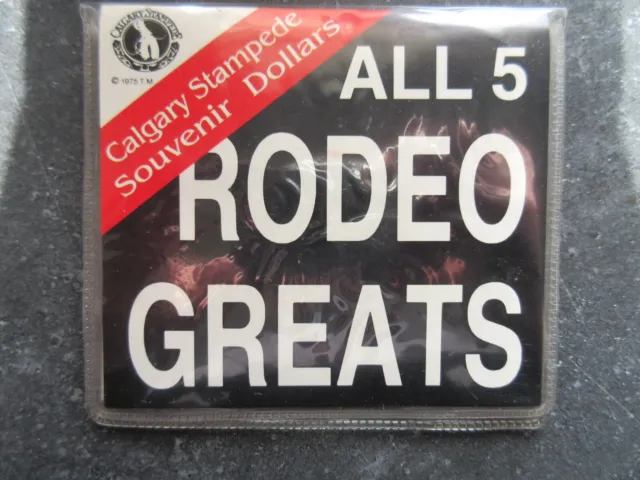 1981 - 1985 Calgary Stampede Rodeo Greats Dollar Set