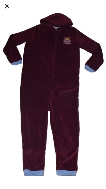 WEST HAM OFFICIAL Onesie Mens Adult Medium. 16 17 Years 15.00