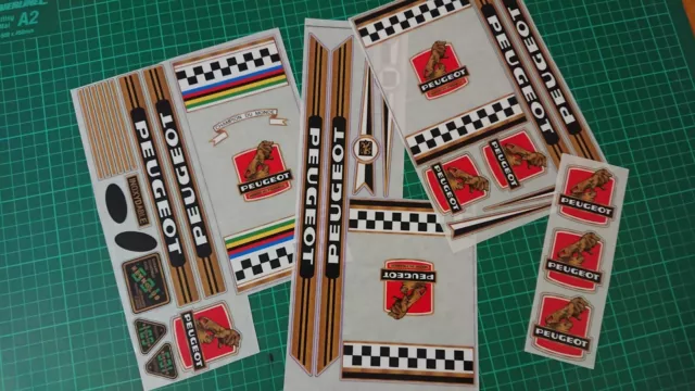 STICKERS VELO PEUGEOT période 1971 à 1975