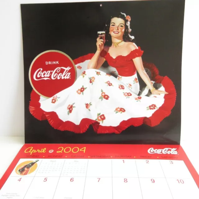 2004 Coca Cola Calendar Advertising Images 12 months