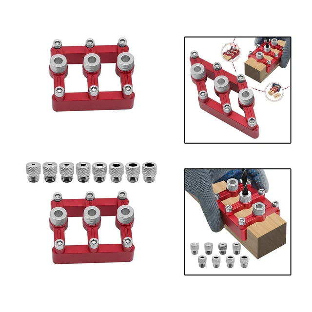 Jeu De Douilles De Forage, 8 Pièces Kit De Gabarit De Goujon à