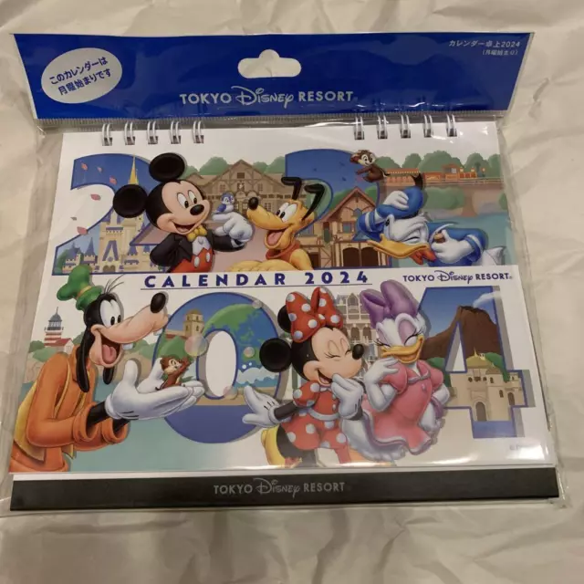 TOKYO DISNEY RESORT Desk Calendar 2024 Mickey Mouse Tokyo Disneyland