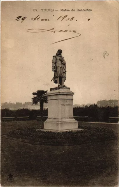 CPA TOURS - Statue de Descartes (650034)