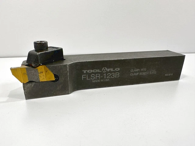 TOOLFLO FLSR-123B Used Lathe Tool Holder 3/4" Shank 1pc