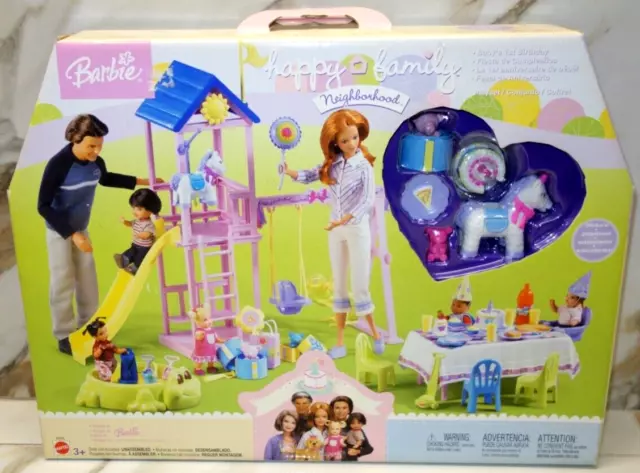 Mattel BARBIE HAPPY FAMILY BABY'S 1ST First BIRTHDAY PLAYSET NEW NIB Sealed NRFB