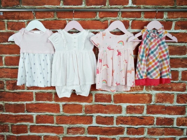 Girls Baby Bundle 0-3 Months Jasper Conran Next Etc Dress One Piece Pink 62Cm