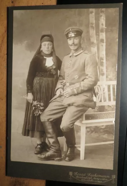 Coppia - Donna costume e soldato uniforme ordine stivali IR 88 KAB testa morbida Laasphe