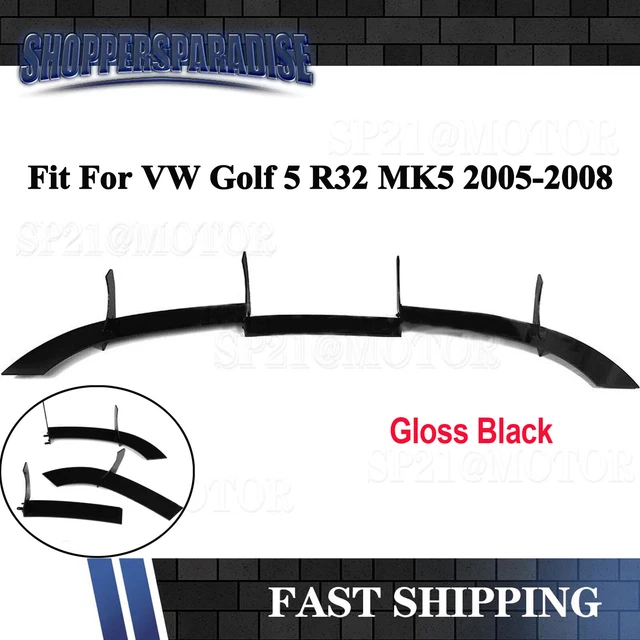 Car Rear Bumper Diffuser Lip Cover Shark Fin For VW Golf 5 MK5 R32 2005-2008 06