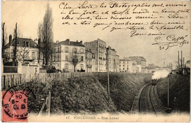 CPA AK Vincennes Rue Auber FRANCE (1283111)