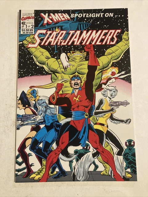 X-MEN SPOTLIGHT ON STARJAMMERS # 1 & # 2 Marvel Comic Books G/VG 1990 Copper Age 4