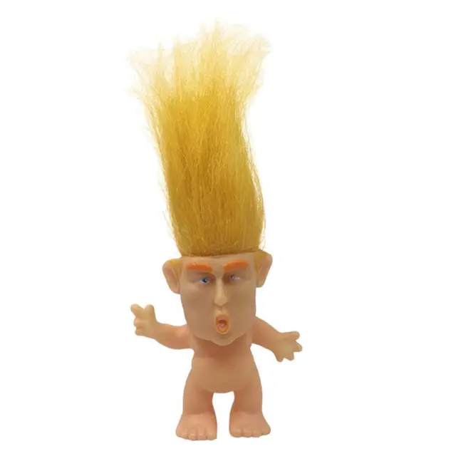 PVC 6cm Trump Troll Dolls Good Luck Dolls Figures Kids Toys Ornament
