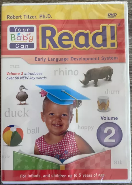 NEW SEALED Your Baby Can Read Early Language Development DVD Volume 2