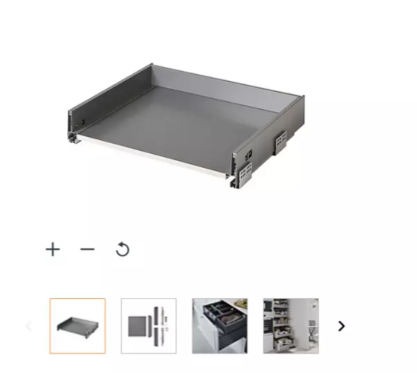 AREBOS cajón telescópico Cajón de cocina Cesta extraíble extensible 30 cm