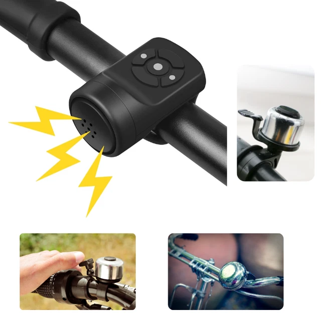 Towwoo Elektrische Fahrradklingel & Alarmanlage – 125 DB, IPX5 Wasserdicht, USB-ladbar, Mit Diebstahlschutz