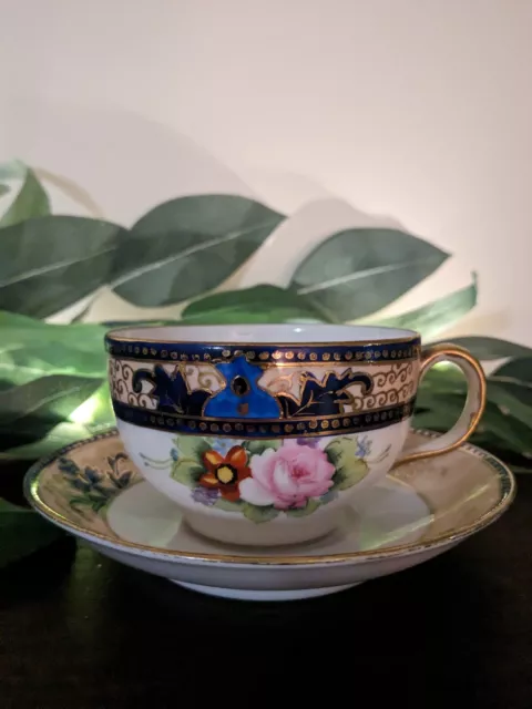 Antique Noritake Teacup & Saucer