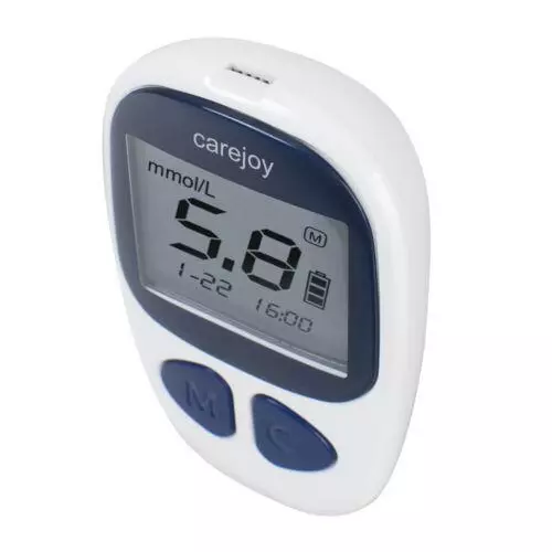Medidor de prueba de diabetes digital con tiras monitor de glucosa en sangre glucómetro
