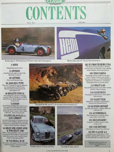 Classic & Sportscar - Jun 1990 - Jaguar E-Type - Lotus Elan Plus 2S 130 2